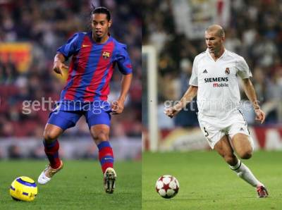 ronaldinho vs zidane